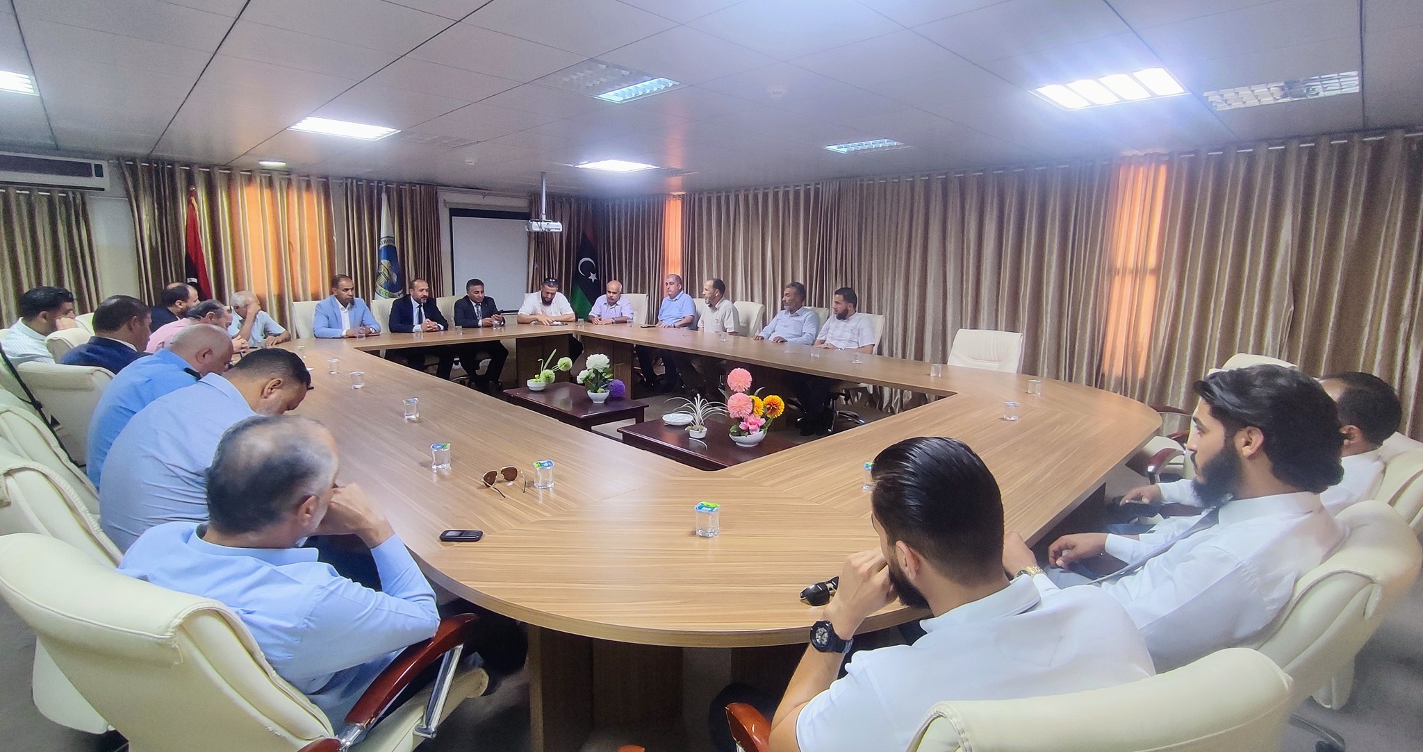 A joint meeting between Sabratha University and the Office of the National Anti-Corruption Authority in the Ghar region
